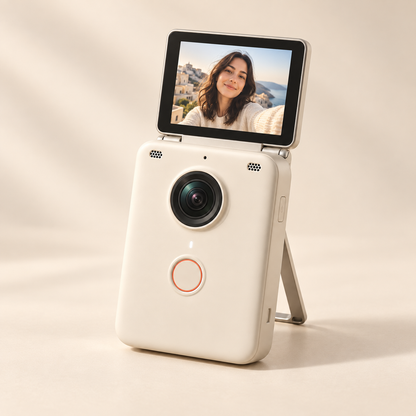 Flip Vlog Creator Camera with Articulating Screen & Microphone