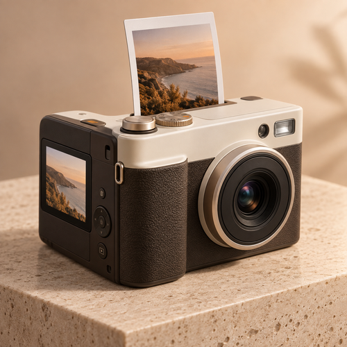 Print Duo Hybrid Instant Camera – Preview & Print Camera