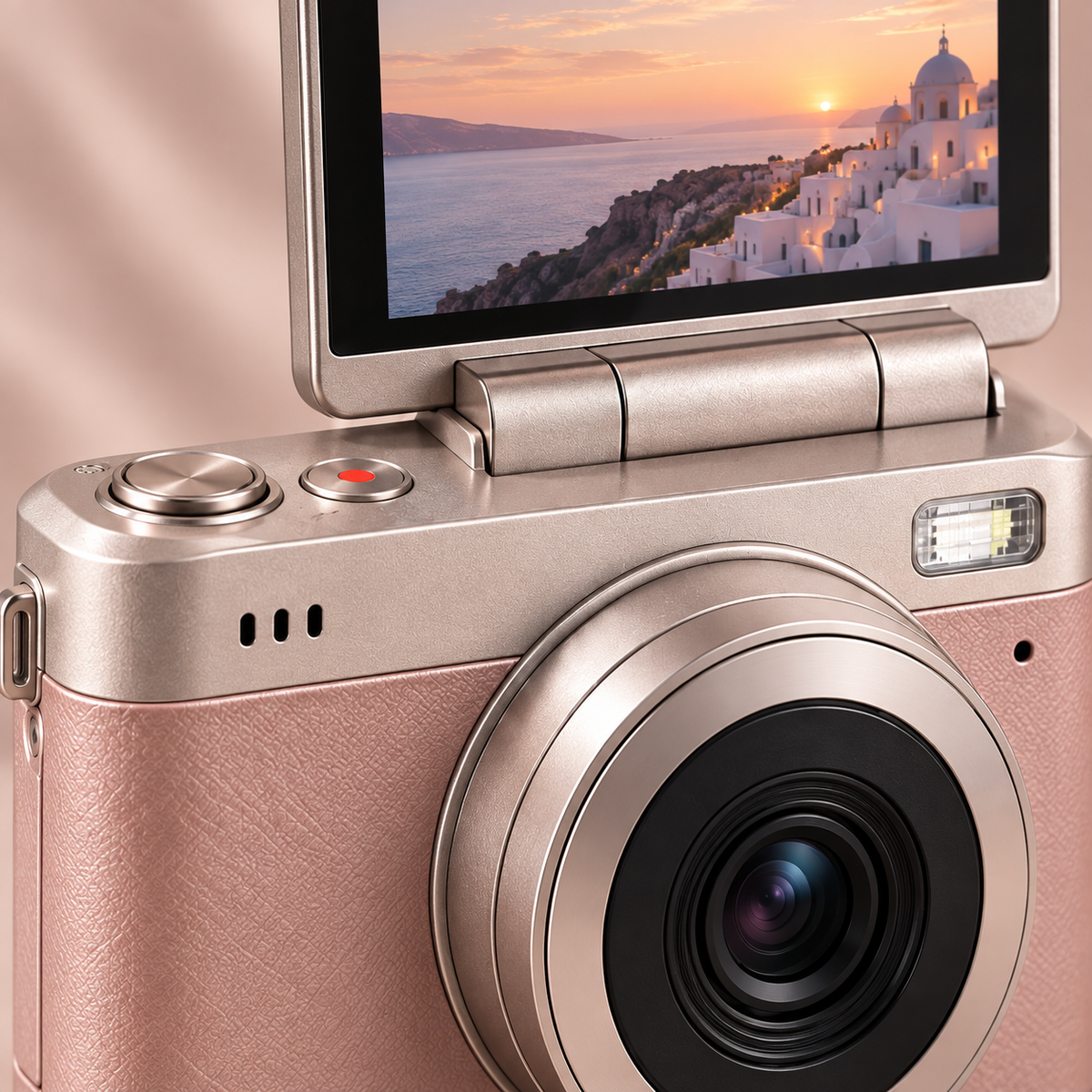 Mini Flip Retro Vlogging Camera – 180° Flip Screen