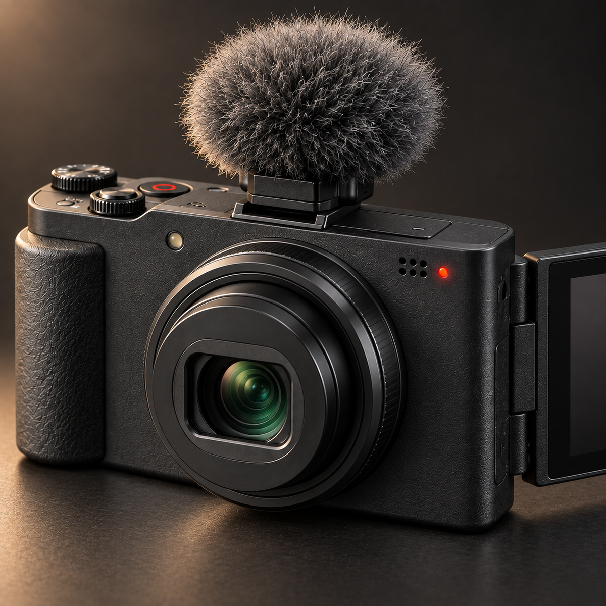 Flip Pocket Compact Vlogging Camera with Flip Screen