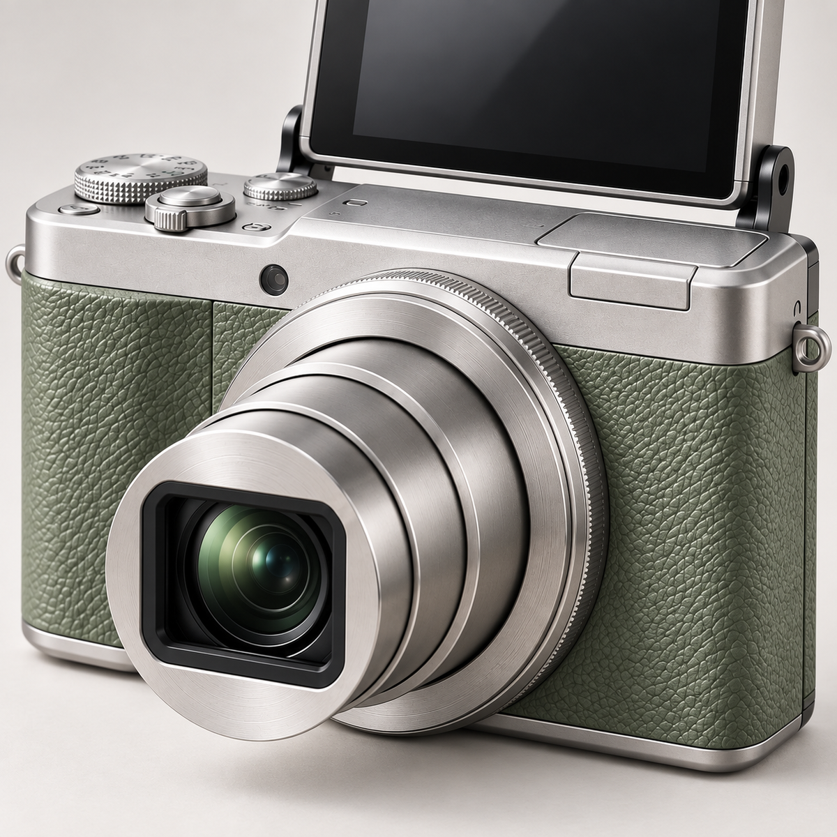 Flip Zoom Travel Creator Camera with Optical-Style Zoom Lens