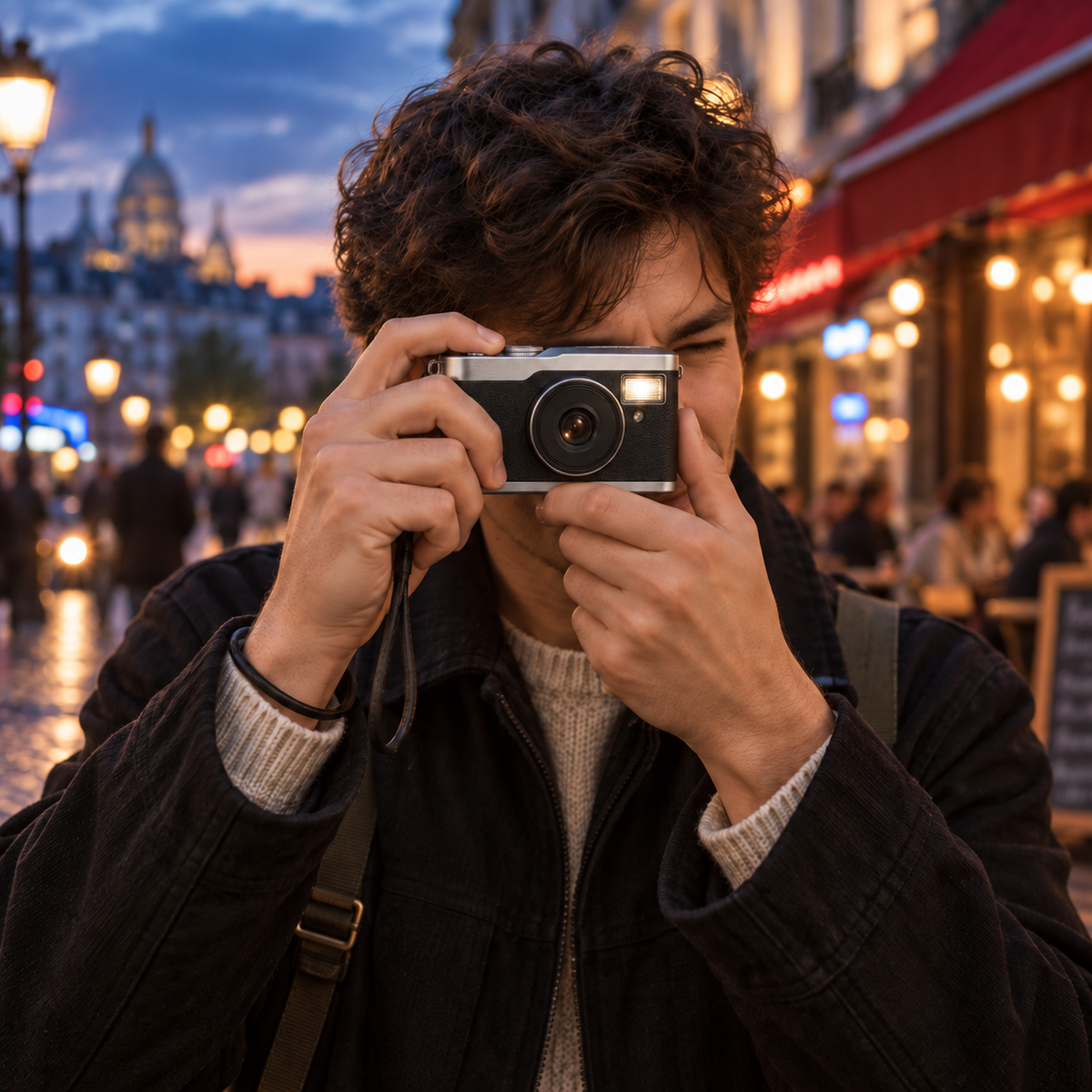 Mini Flash Retro Digital Camera – Built-In Flash Edition