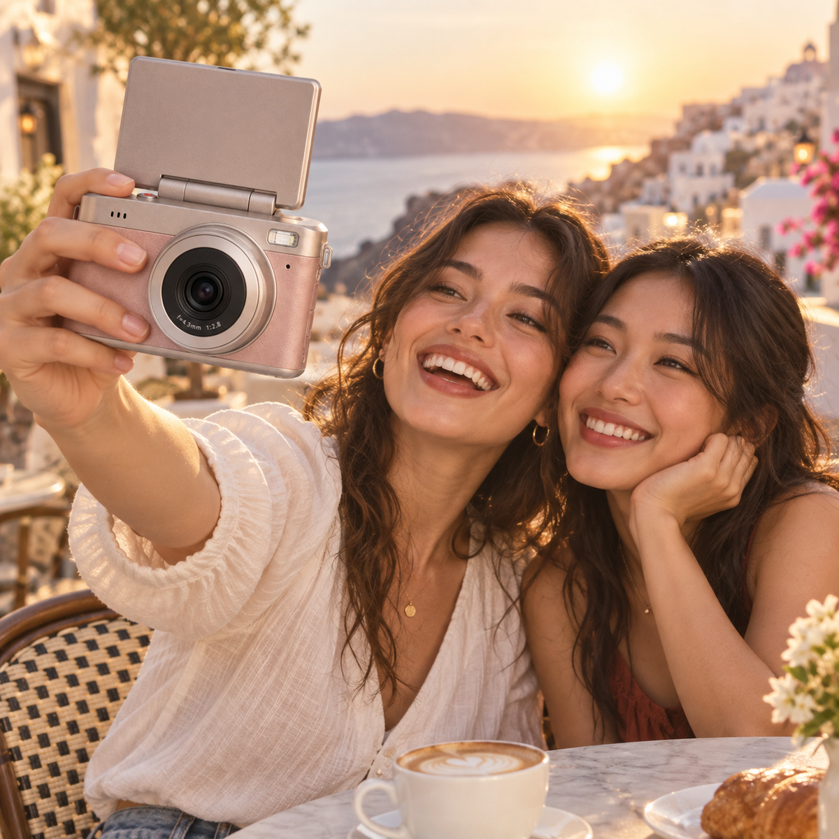 Mini Flip Retro Vlogging Camera – 180° Flip Screen