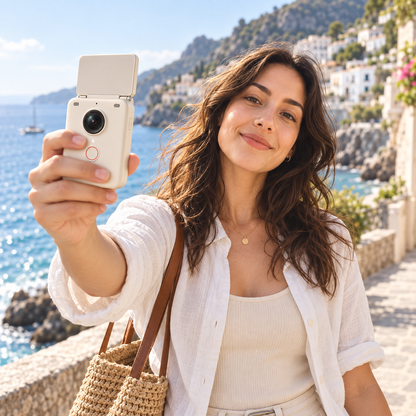 Flip Vlog Creator Camera with Articulating Screen & Microphone