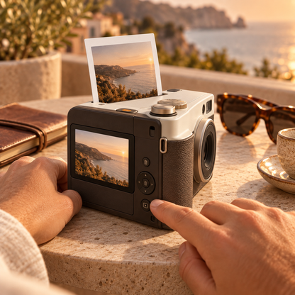 Print Duo Hybrid Instant Camera – Preview & Print Camera